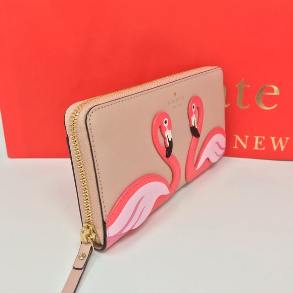 ➕ Kate spade flamingo wallet NWT multi by the pool - Picture 5 of 6